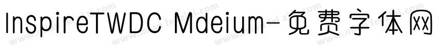 InspireTWDC Mdeium字体转换